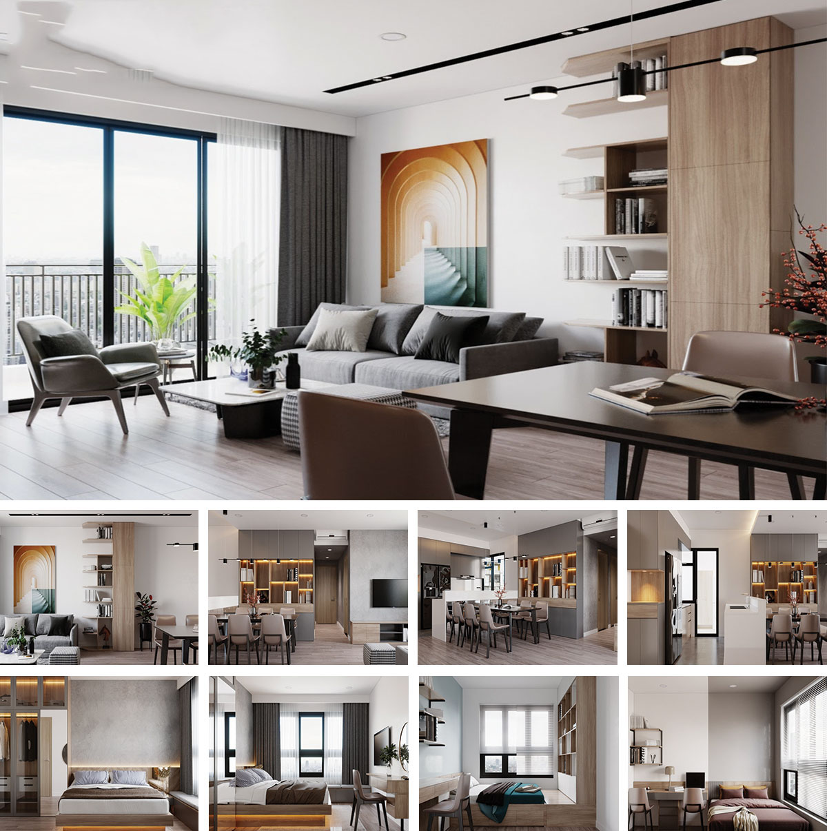 Top 3+ mẫu thiết kế nội thất căn hộ 3 phòng ngủ đẹp được yêu thích - Báo  Thái Bình điện tử